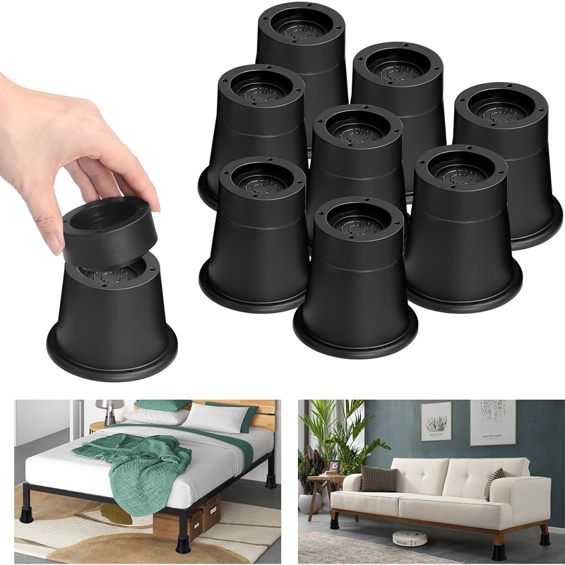 Furniture Hardware Legs - 4 pces pesados móveis riser redondo