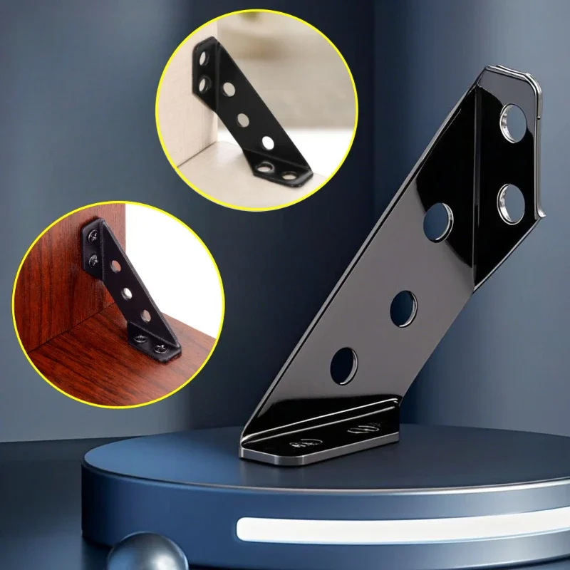 Furniture Hardware Connectors - Conector de canto multifuncional preto para