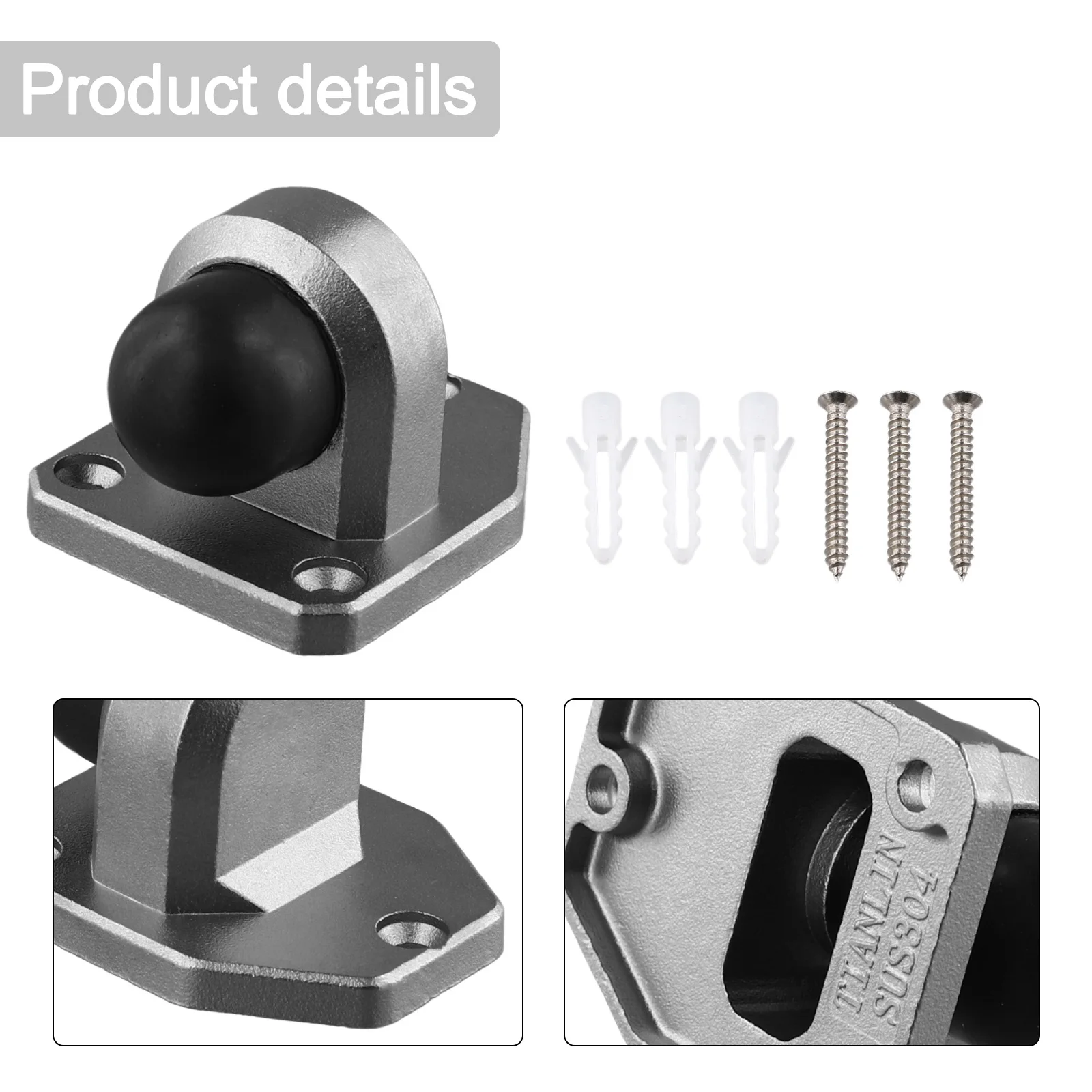 Furniture Hardware Brands - Batente de Porta com Sucção, Montado