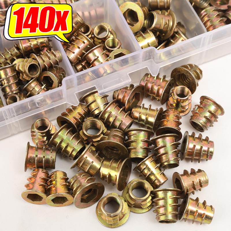 Furniture Hardware Threaded Inserts - Porcas Rosqueadas de Aço Carbono com