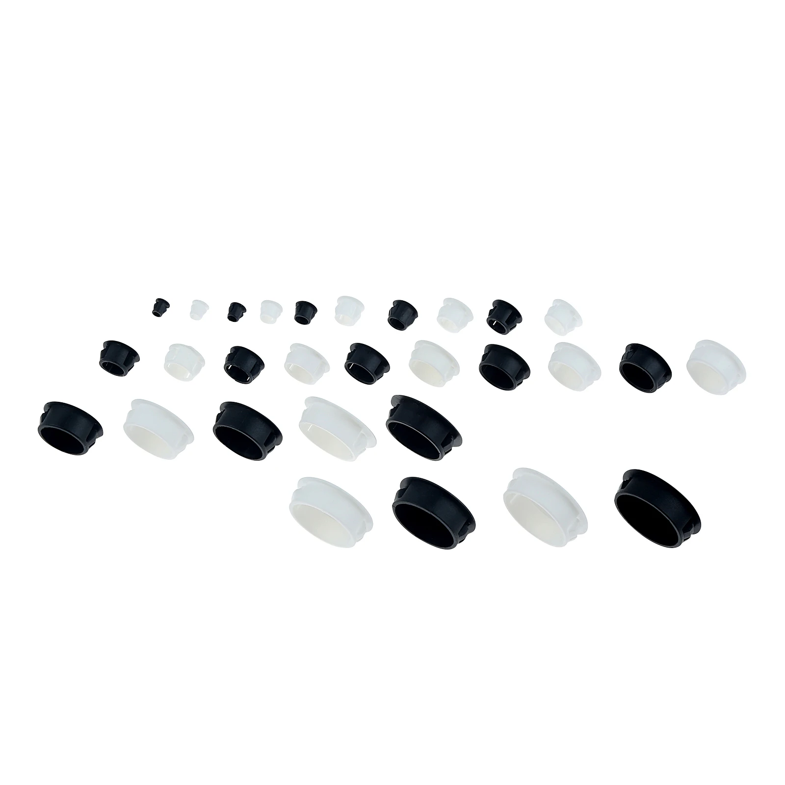 Furniture Hardware Connectors - Rodada plástico Blanking End Caps, Móveis