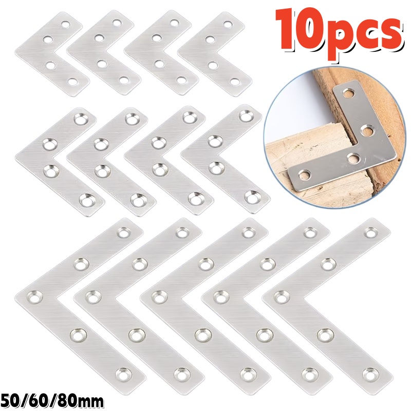 Furniture Hardware Connectors - 10 Peças de Conectores de Canto