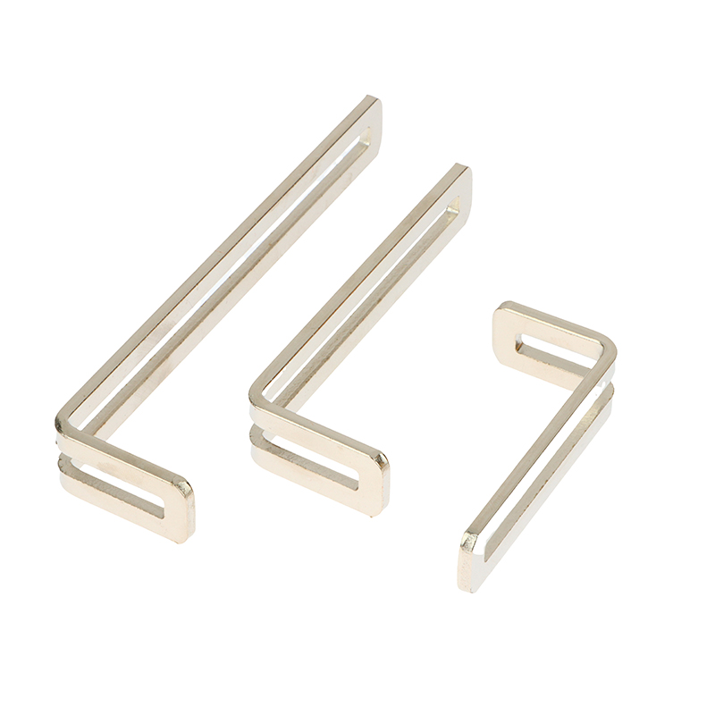 Furniture Hardware Connectors - L-Em Forma De Niquelado Suporte De