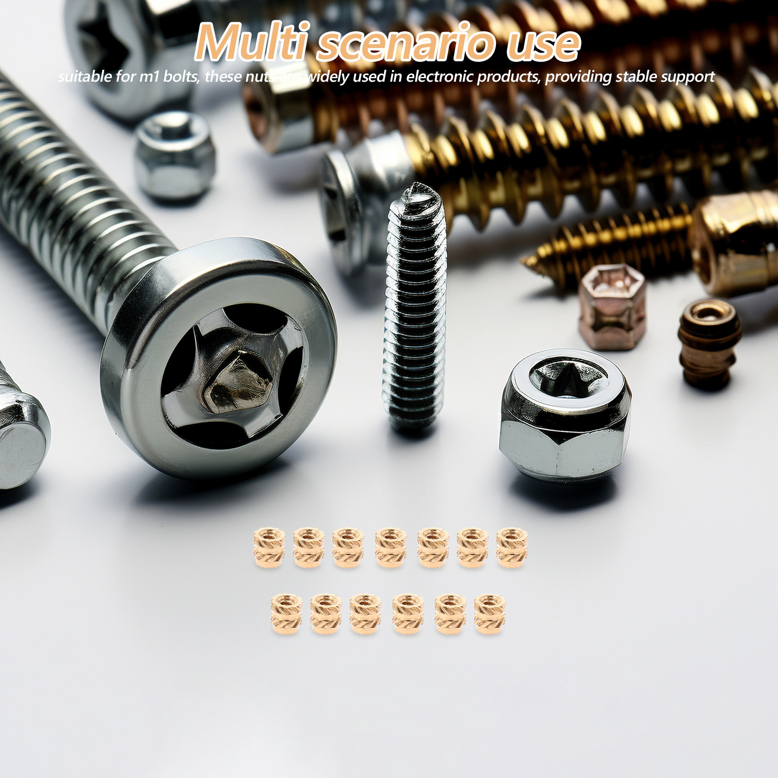Furniture Hardware Threaded Inserts - 60 Peças de Porcas Rosqueadas de