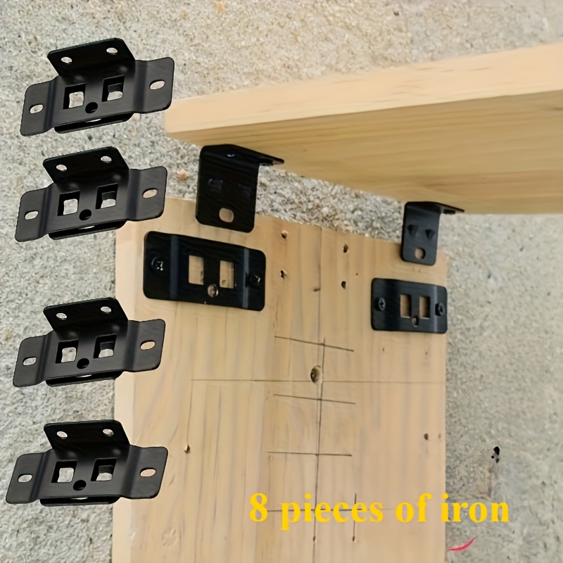 Furniture Hardware Connectors - 4 Conjuntos de Clipes de Fixação
