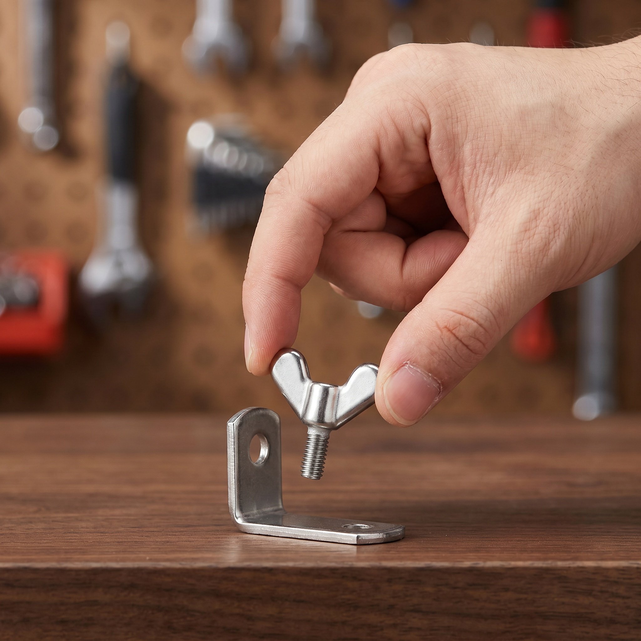 Furniture Hardware Fasteners - 2 Peças Parafusos de Aço Inoxidável