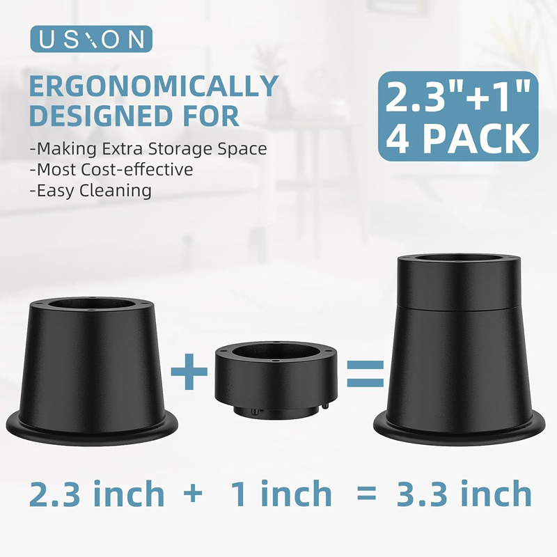4 pces pesados móveis riser re - Furniture Hardware Legs avaliação e preço