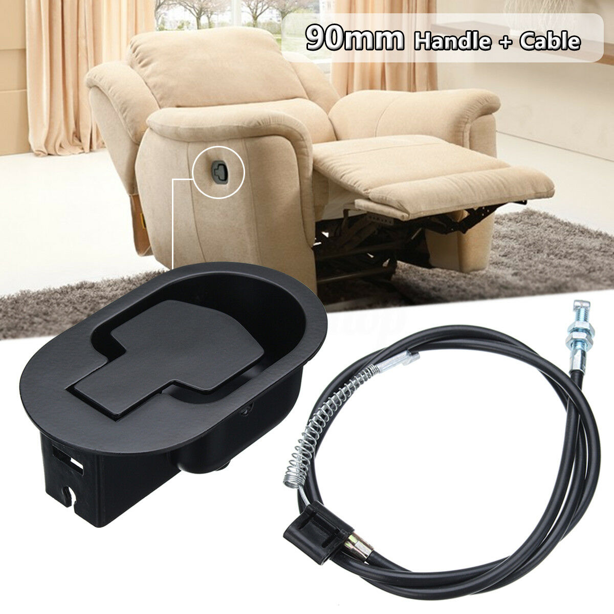 Alça de liberação reclinável c - Furniture Hardware Restoration avaliação e preço