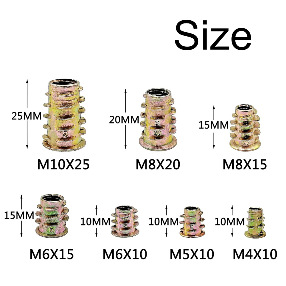 Kit de 130 Peças de Porcas Ros - Furniture Hardware Threaded Inserts avaliação e preço