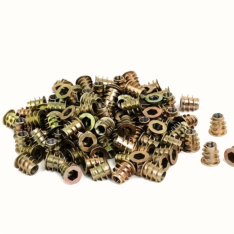 100 Peças de Insertos Rosquead - Furniture Hardware Threaded Inserts avaliação e preço