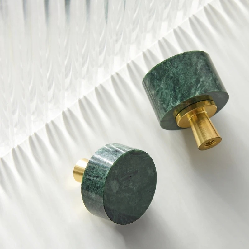 Nordic luxo latão mármore alça - Furniture Hardware Restoration avaliação e preço