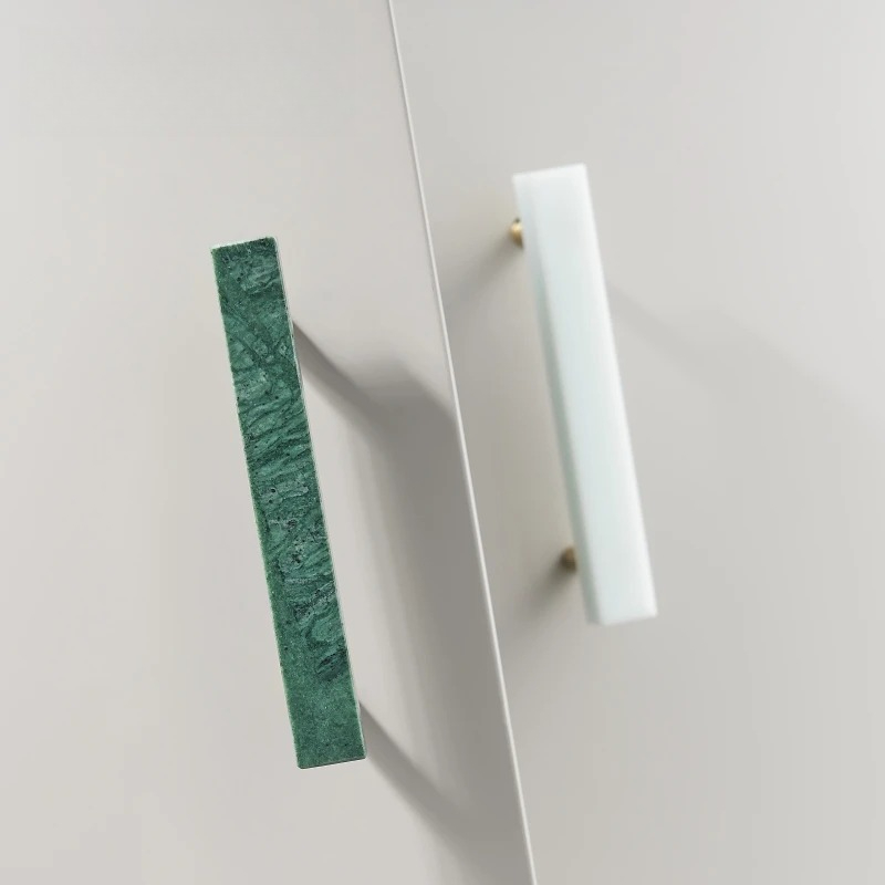 Nordic luxo latão mármore alça - Furniture Hardware Restoration avaliação e preço