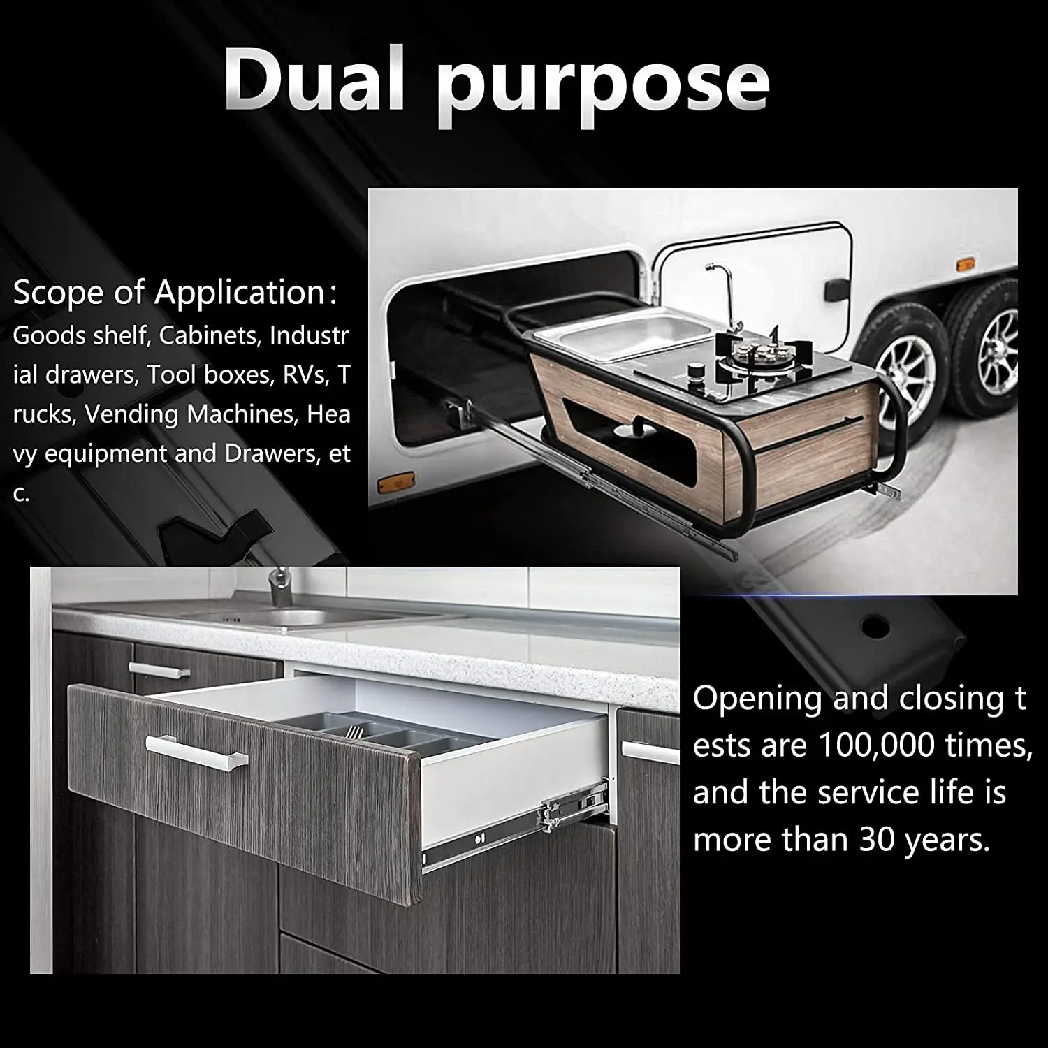 Corrediças de Gaveta Reforçada - Drawer Slide Pair avaliação e preço